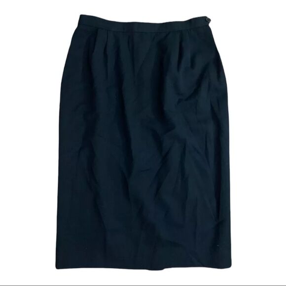 Dresses & Skirts - Austin Reed Classic Vintage Black Pencil Skirt 100% Wool Fully Lined sz 8